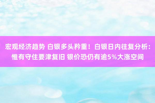 宏观经济趋势 白银多头矜重！白银日内往复分析：惟有守住要津复旧 银价恐仍有逾5%大涨空间