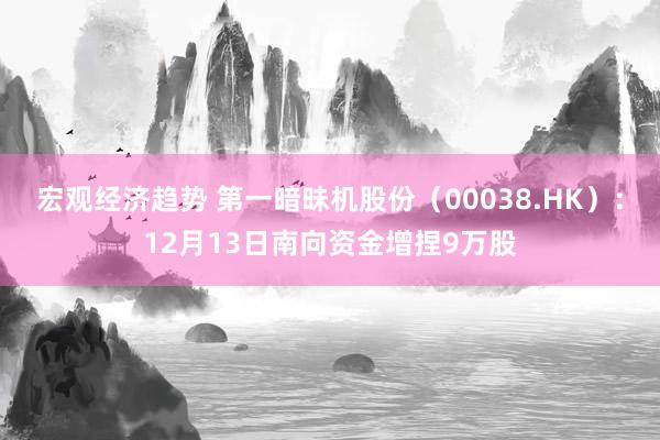 宏观经济趋势 第一暗昧机股份（00038.HK）：12月13日南向资金增捏9万股