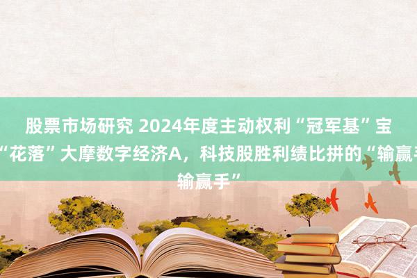 股票市场研究 2024年度主动权利“冠军基”宝座“花落”大摩数字经济A，科技股胜利绩比拼的“输赢手”