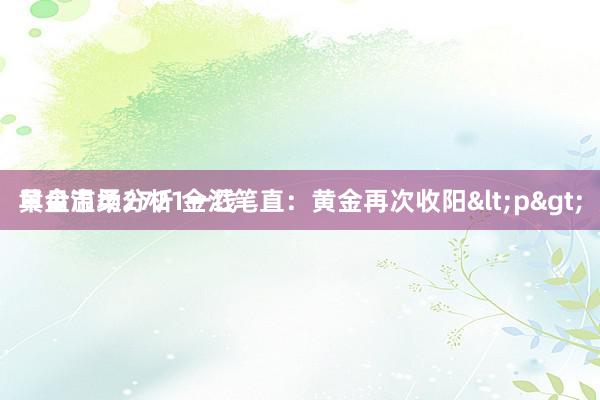 黄金市场分析 金汇笔直：黄金再次收阳<p>
早盘温柔2721一线