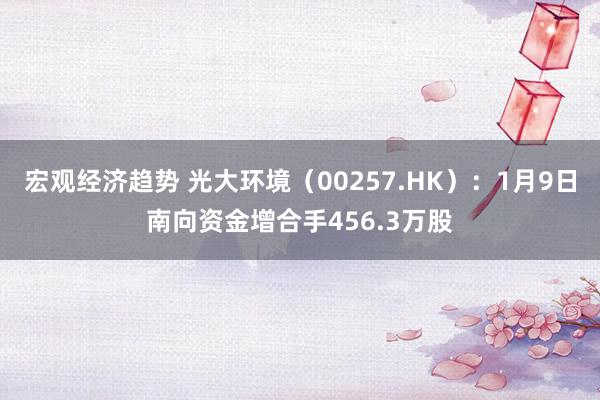 宏观经济趋势 光大环境（00257.HK）：1月9日南向资金增合手456.3万股