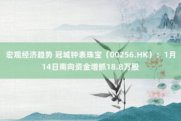 宏观经济趋势 冠城钟表珠宝（00256.HK）：1月14日南向资金增抓18.8万股