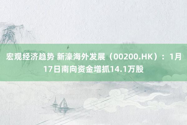 宏观经济趋势 新濠海外发展（00200.HK）：1月17日南向资金增抓14.1万股