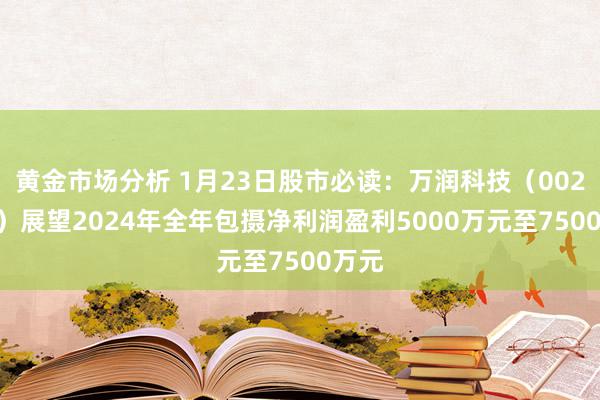 黄金市场分析 1月23日股市必读：万润科技（002654）展望2024年全年包摄净利润盈利5000万元至7500万元