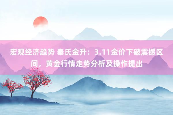 宏观经济趋势 秦氏金升：3.11金价下破震撼区间，黄金行情走势分析及操作提出